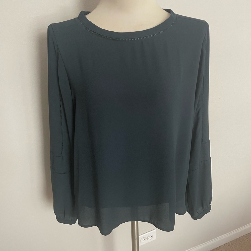 Green Blouse by LOFT